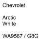 Preview: Chevrolet, Arctic White, WA9567 / G8G.